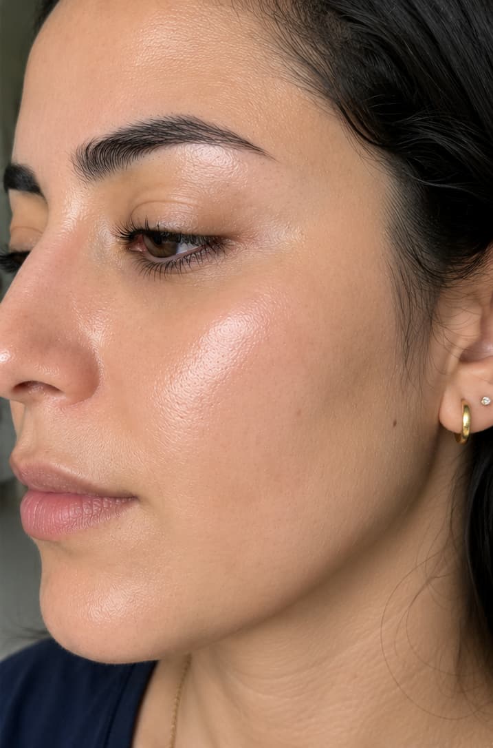 Hydrafacial — éclat immédiat — après